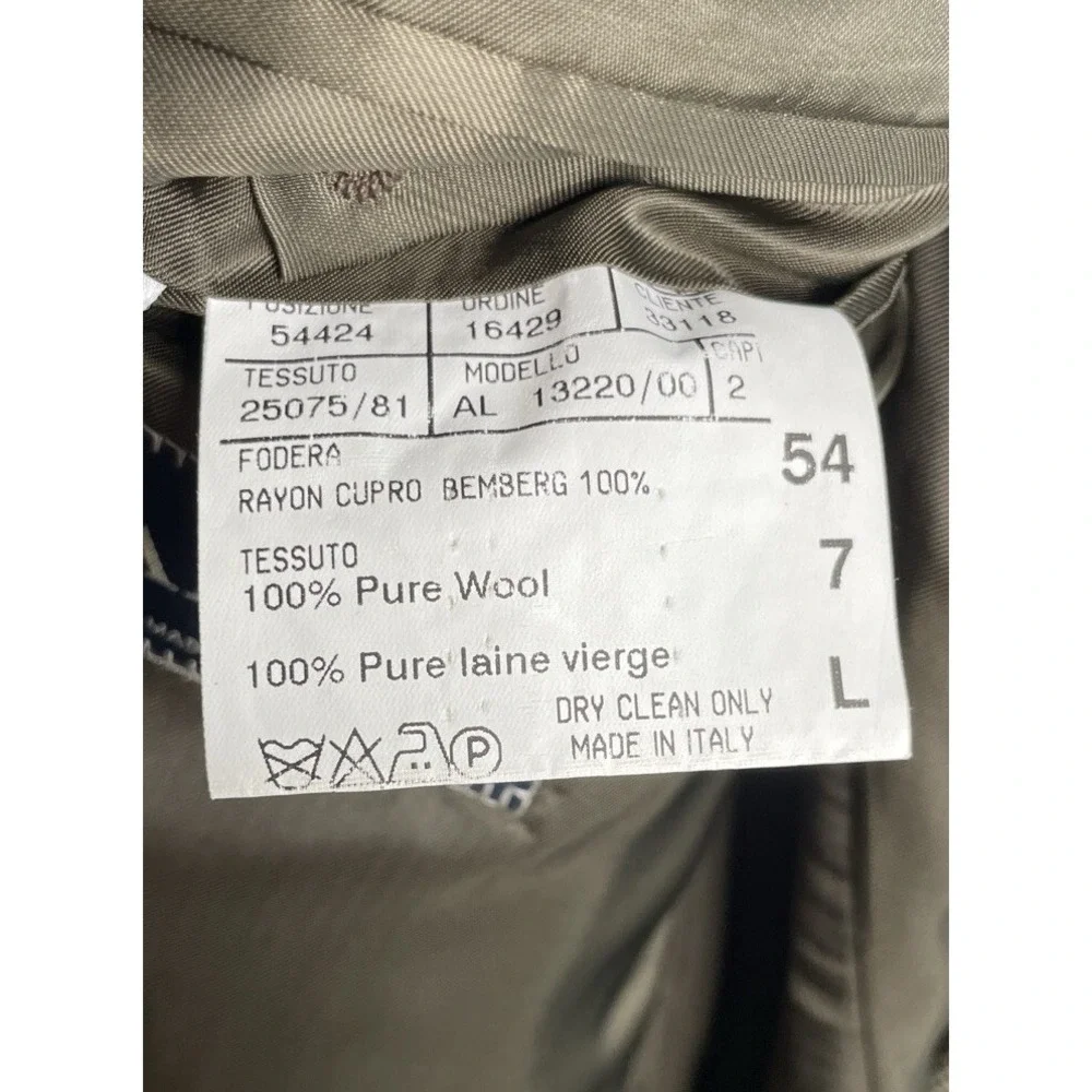 Canali Holt Renfrew Brown Tan 100% Wool Blazer Suit Jacket Size‎ 54 (44 US)